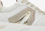 Alexander Smith Wit Goud Hyde Runner Sneakers White Dames - Thumbnail 6