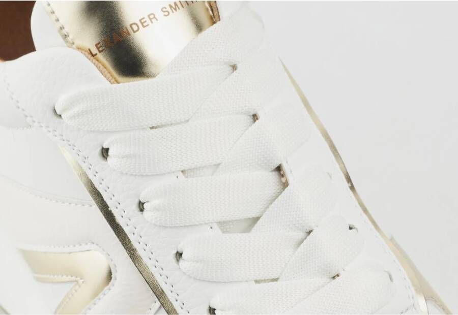 Alexander Smith Wit Goud Hyde Vrouw Sneakers White Dames