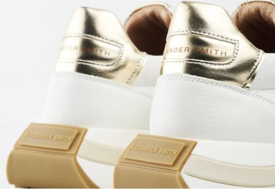 Alexander Smith Wit Goud Hyde Vrouw Sneakers White Dames