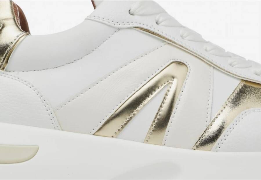 Alexander Smith Wit Goud Hyde Vrouw Sneakers White Dames