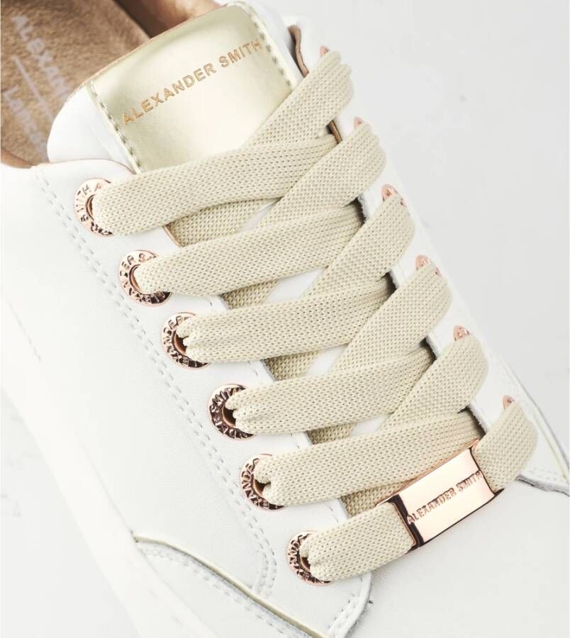 Alexander Smith Wit Goud Lancaster Gate Sneakers Multicolor Dames