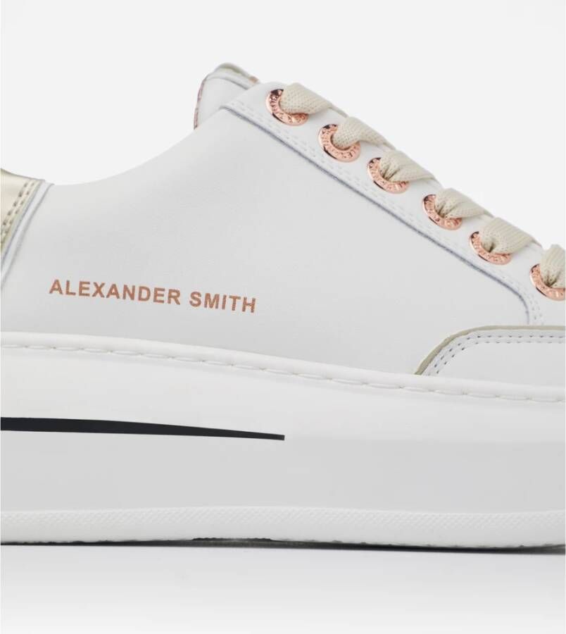 Alexander Smith Wit Goud Lancaster Gate Sneakers Multicolor Dames