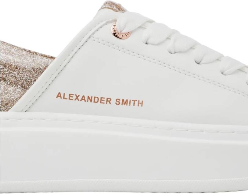 Alexander Smith Wit Koper Eco-Wembley Sneaker White Dames