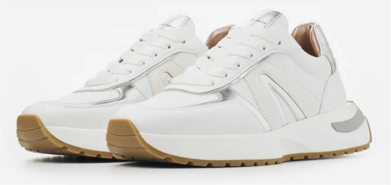 Alexander Smith Wit Zilver Hyde Vrouw Sneakers White Dames
