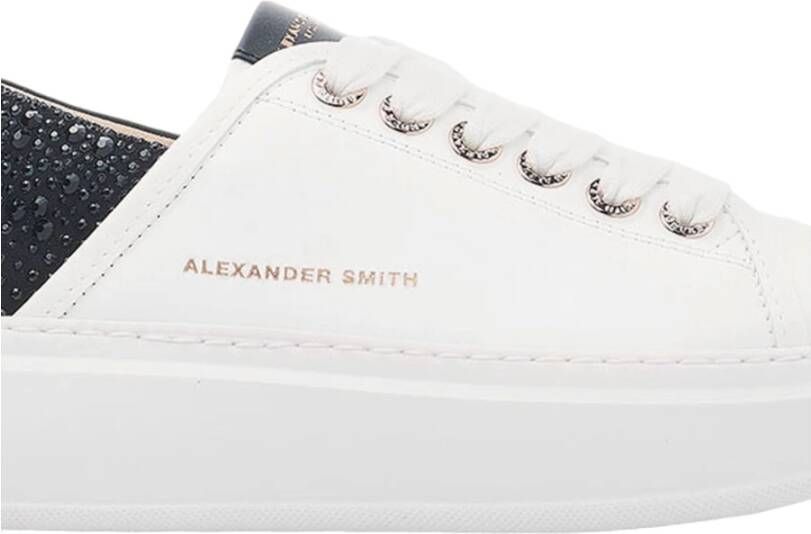 Alexander Smith Wit Zwart Wembley Woman Sneaker White Dames