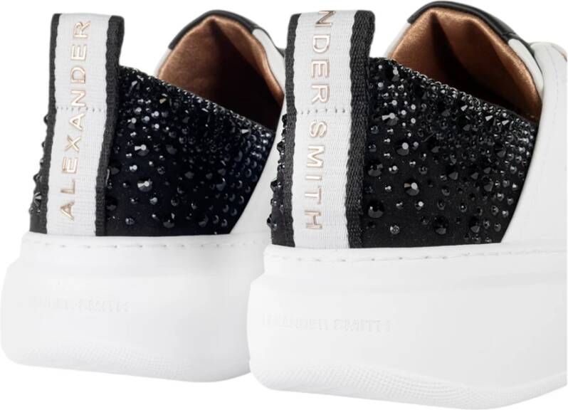 Alexander Smith Wit Zwart Wembley Woman Sneaker White Dames