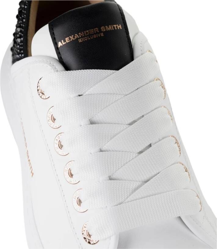 Alexander Smith Wit Zwart Wembley Woman Sneaker White Dames
