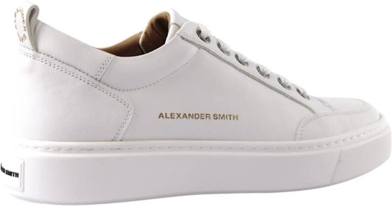 Alexander Smith Witte Bond Klassieke Sneakers