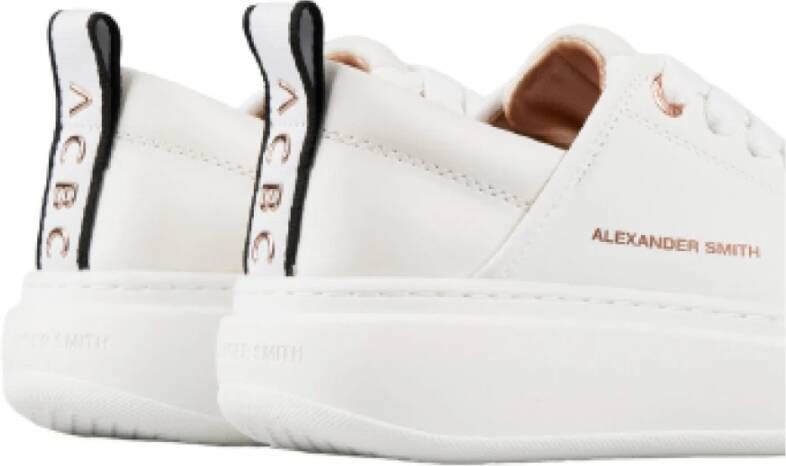 Alexander Smith Witte Eco-Leren Sneakers Ss25