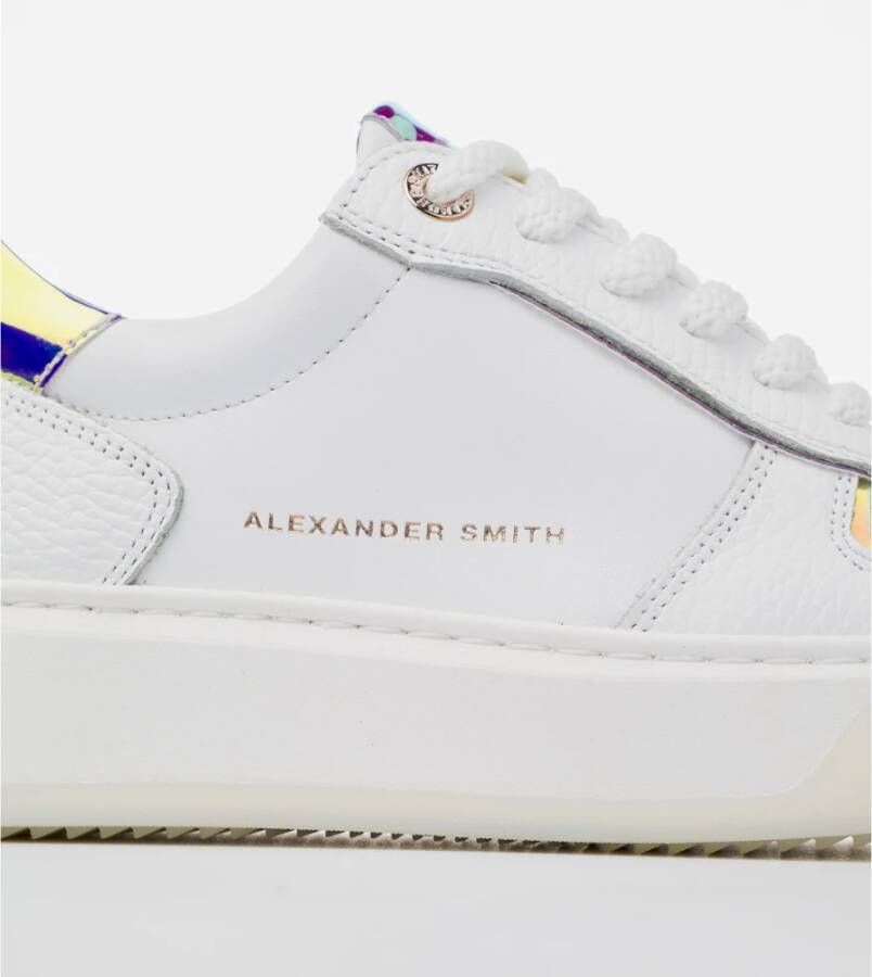 Alexander Smith Witte Iride Perzik Sneakers Multicolor Dames