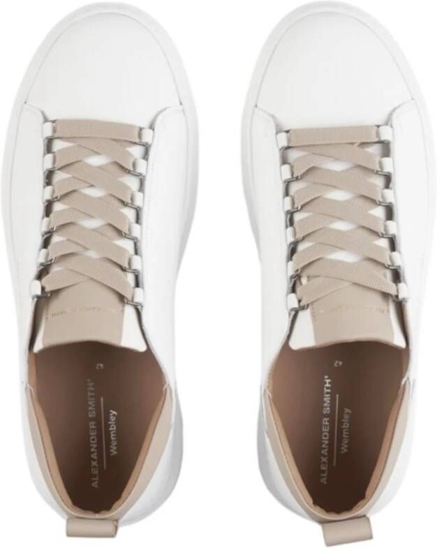 Alexander Smith Witte lage sneakers