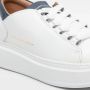 Alexander Smith Witte leren sneakers met blauwe details White - Thumbnail 27