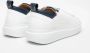 Alexander Smith Witte leren sneakers met blauwe details White - Thumbnail 28