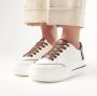 Alexander Smith Witte Leren Sneakers met Bronzen Details White Dames - Thumbnail 2