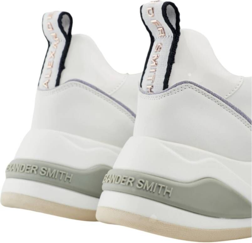 Alexander Smith Witte Marmeren Dames Sneakers White Dames