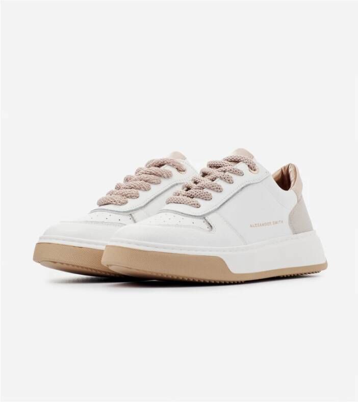 Alexander Smith Witte Nude Sneakers Elegante Stijl Multicolor Dames