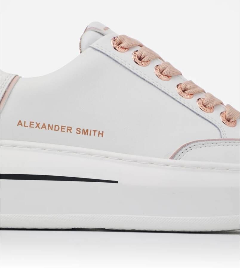 Alexander Smith Witte Roos Lancaster Gate Sneakers Multicolor Dames