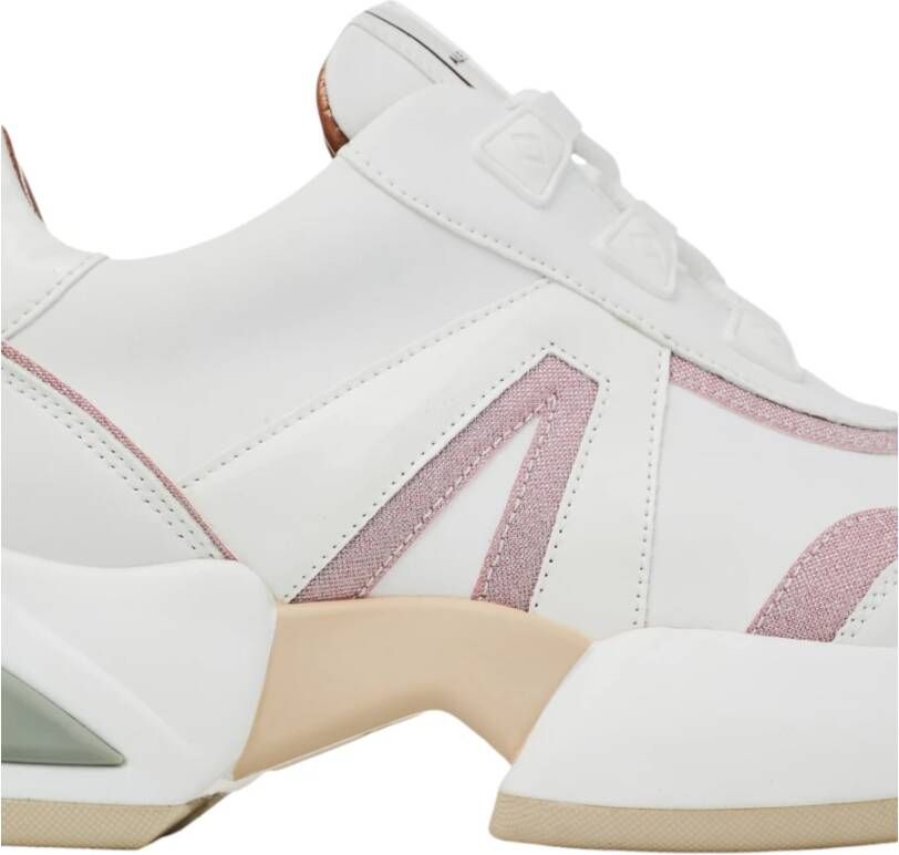 Alexander Smith Witte Roos Marmer Sneakers voor Vrouwen White Dames
