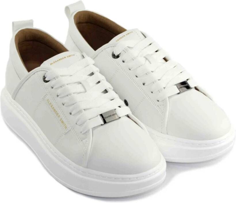 Alexander Smith Witte Sneakers White Heren