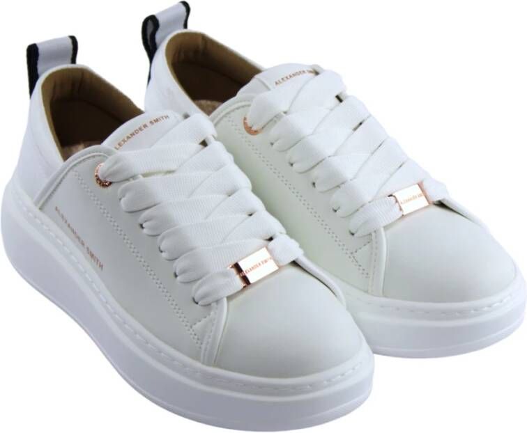 Alexander Smith Witte Sneakers White Heren