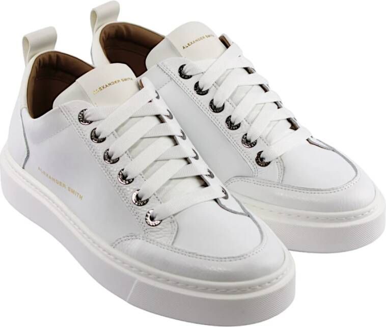 Alexander Smith Witte Sneakers White Heren