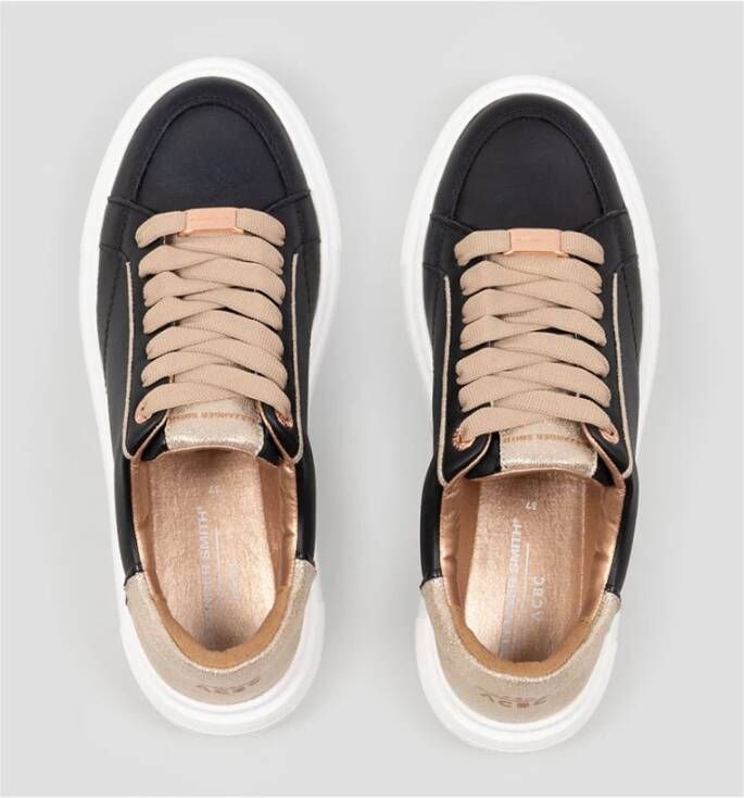 Alexander Smith Zwart Goud Sneakers Multicolor Dames