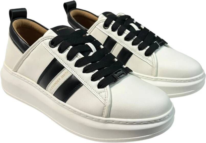 Alexander Smith Zwarte Inzet Sneakers White Heren