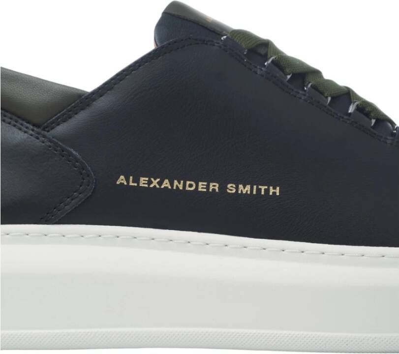 Alexander Smith Zwarte Militaire Wembley Man Sneaker Black Heren