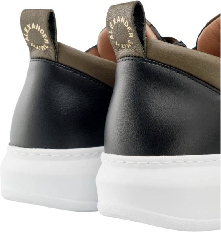 Alexander Smith Zwarte Militaire Wembley Man Sneaker Black Heren