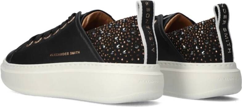 Alexander Smith Zwarte Wembley Sneakers voor Dames