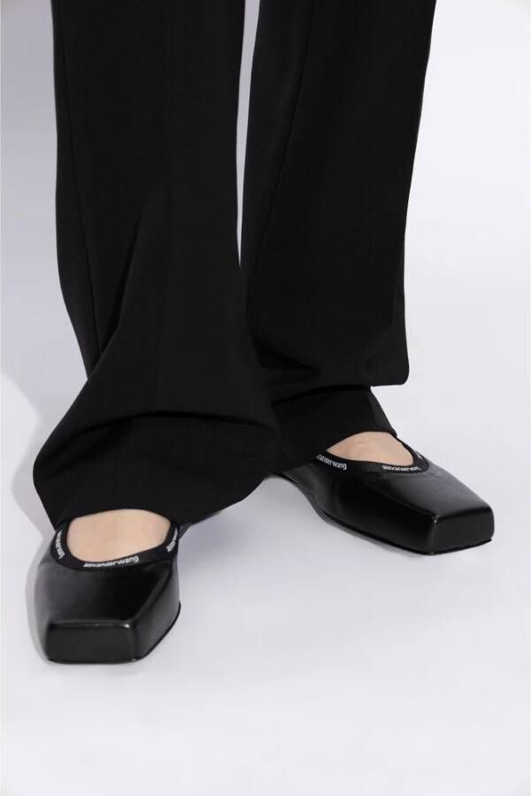 alexander wang Billie leren balletflats Black Dames