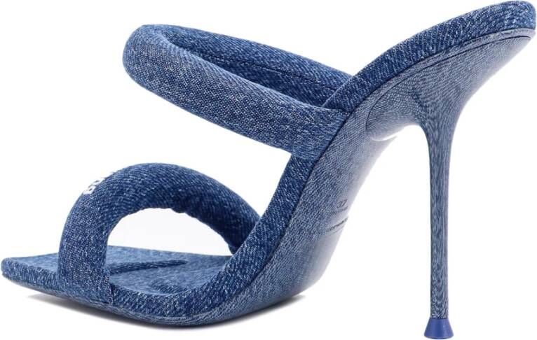 alexander wang Blauwe Sandalen met Vierkante Neus Blue Dames