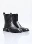 Alexander wang Zwarte leren enkellaarzen met zilveren logoplaat Black Dames - Thumbnail 3