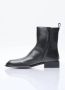 Alexander wang Zwarte leren enkellaarzen met zilveren logoplaat Black Dames - Thumbnail 4