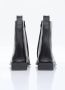 Alexander wang Zwarte leren enkellaarzen met zilveren logoplaat Black Dames - Thumbnail 5