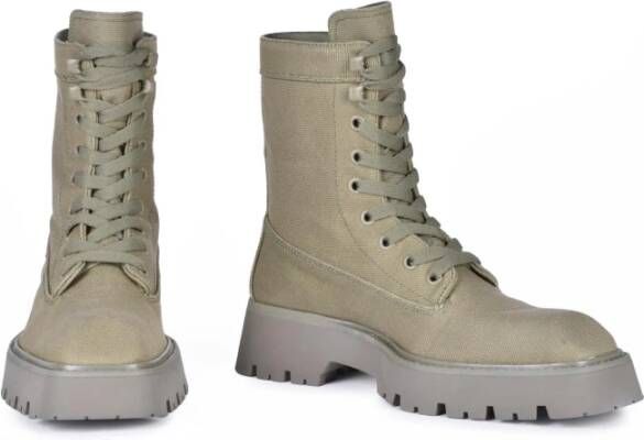 Alexander Wang Canvas Enkellaars met Rubberen Zool