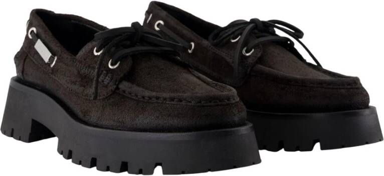 Alexander Wang Chocolade Leren Bootschoenen