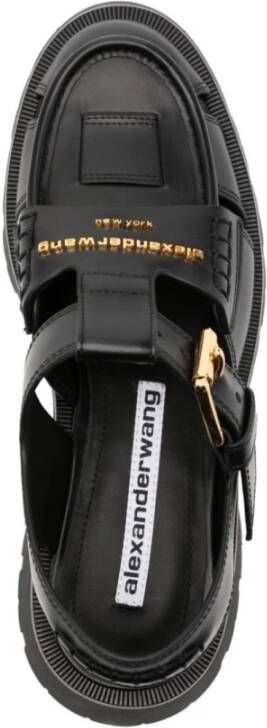 alexander wang Flat Sandals Black Dames