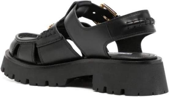 alexander wang Flat Sandals Black Dames