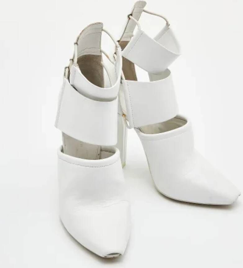Alexander Wang Pre-owned Leather boots White Dames