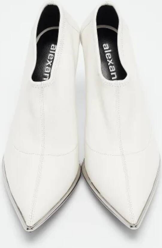 Alexander Wang Pre-owned Leather boots White Dames