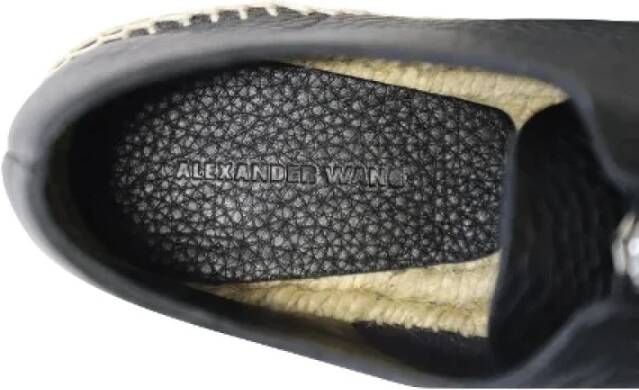 Alexander Wang Pre-owned Leather espadrilles Black Dames