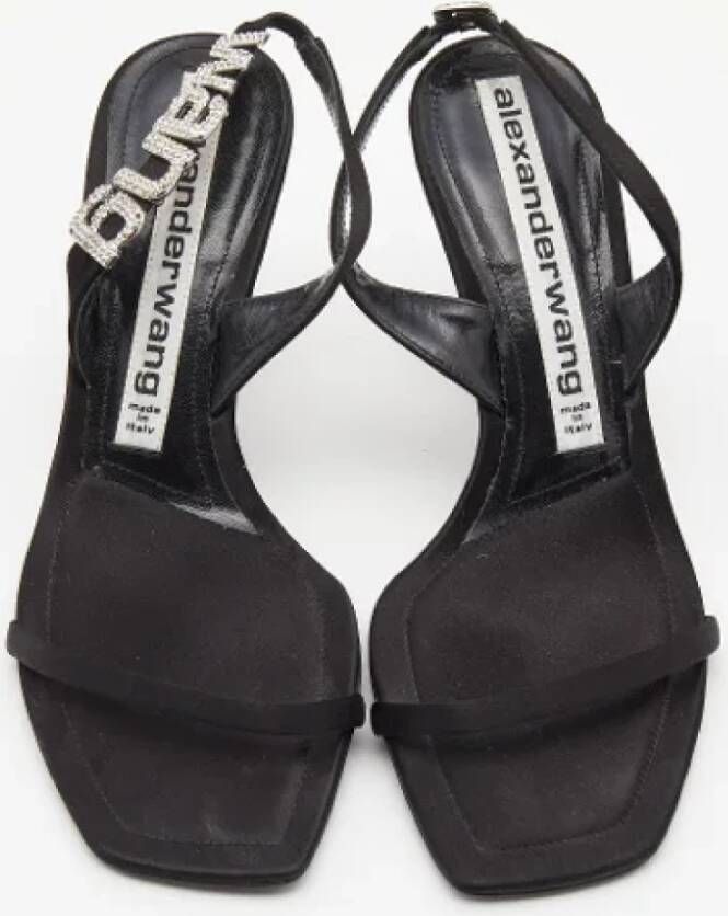 Alexander Wang Pre-owned Satin sandals Black Dames