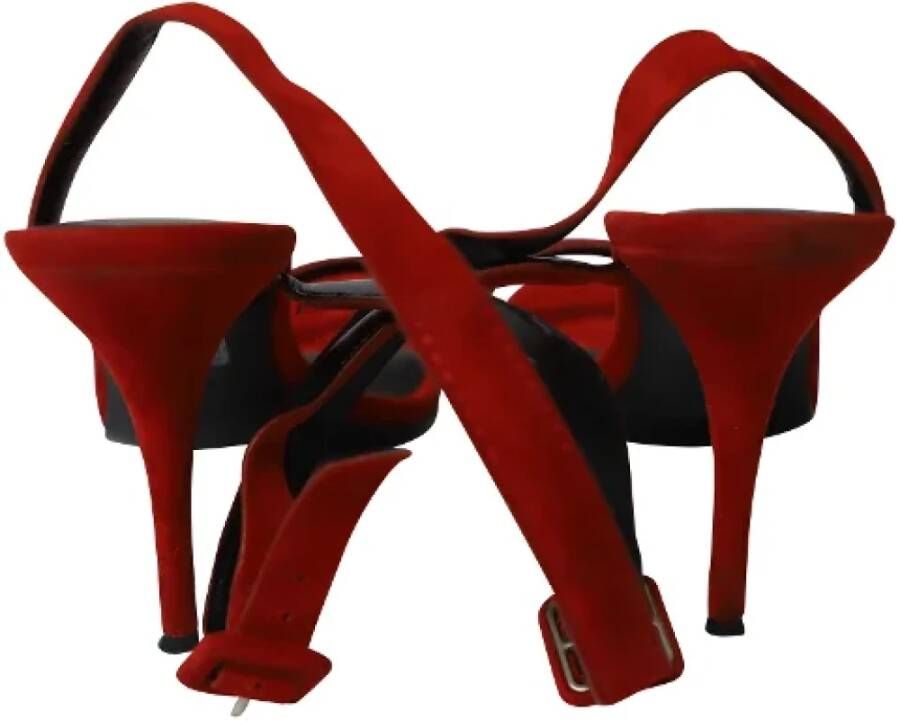 Alexander Wang Pre-owned Suede heels Red Dames