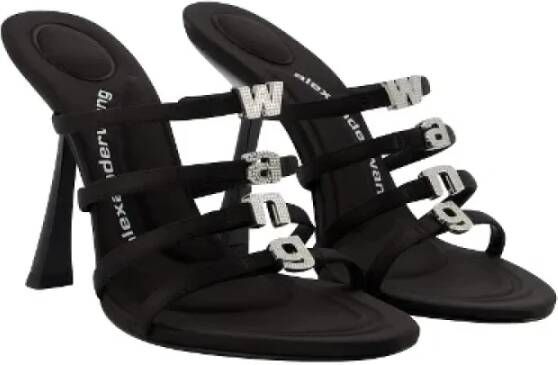 alexander wang Satin sandals Black Dames