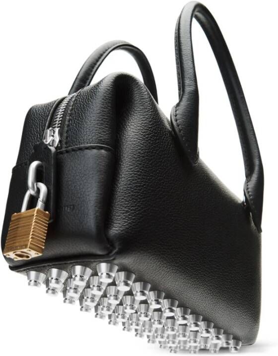 Alexander Wang Studded Zwarte Top-Handle Tas met Hangslot