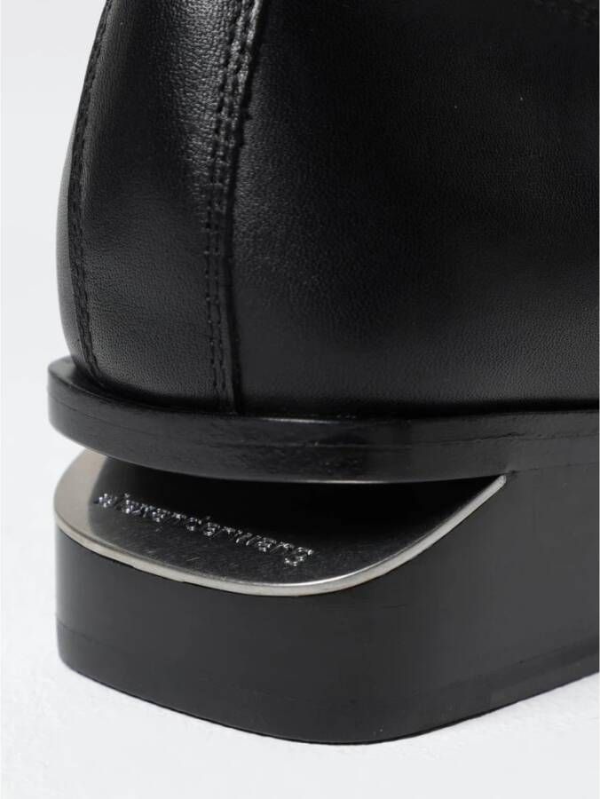 Alexander Wang Zwarte Gebreide Enkellaars Lage Hak