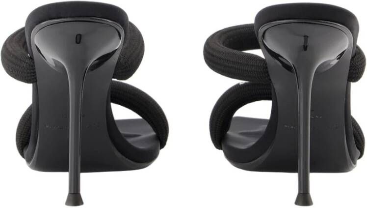 Alexander Wang Zwarte Nylon Instap Sandalen