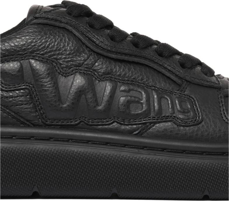 Alexander Wang Zwarte Puff Sneakers met reliëflogo