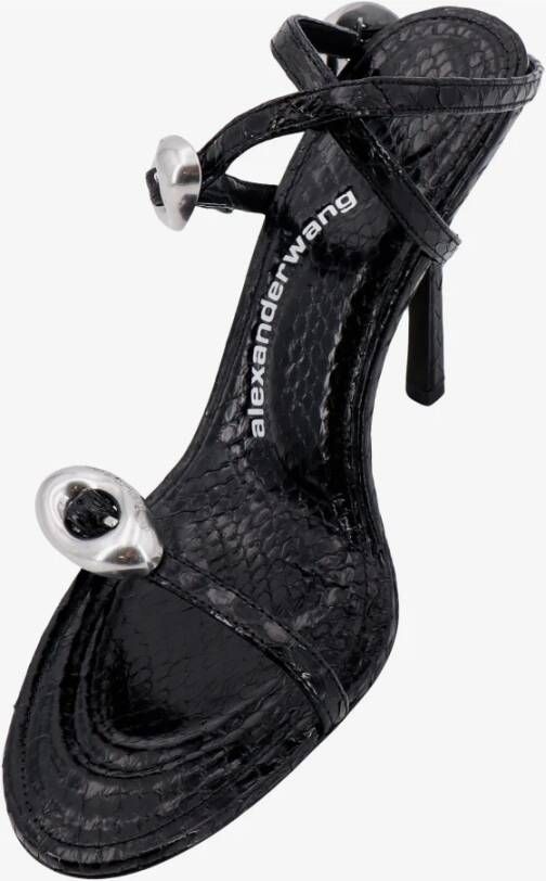 Alexander Wang Zwarte sandalen met metalen gespen